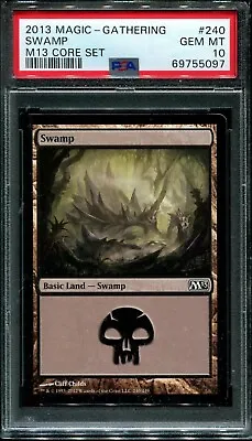 2013 Magic The Gathering M13 Core Set #240 Swamp Pop 6 Psa 10  • $15.95