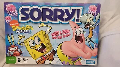 SpongeBob SquarePants SORRY Game 2008 Hasbro Parker Brothers Complete  • $19.99