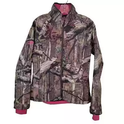 Mossy Oak Break Up Infinity Women's Full Zip Jacket Hunting Outdoors Pink Medium • $27.96