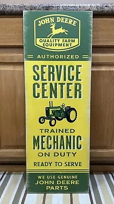 John Deere Sign Service Center Farm Equipment Tractor Vintage Style Wall Decor • $62