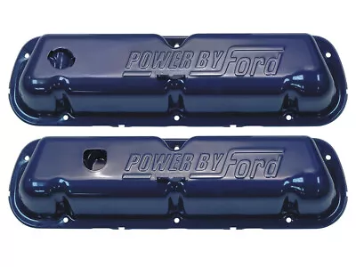 1968-72 Ford Valve Covers 302 351W Blue Power By Ford Mustang Torino Galaxie New • $109.90