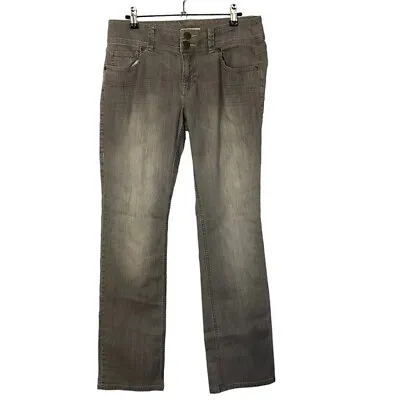 Cabi Lou Lou Slim Straight Light Gray Jeans 8 #332 • $34.95