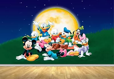 Wall Mural Decal Mickey Mouse & Friends Bedroom Vinyl Graphic Sticker Wallpaper • £311.40