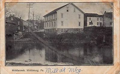 Middleburg PA Pennsylvania Franklin Roller Mills Advertising Vtg Postcard O5 • $50