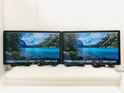 LOT OF 2 Dell P2414Hb 24  Widescreen Monitors WITH VGA CABLE 1920x1080 NOT STAND • $79.99
