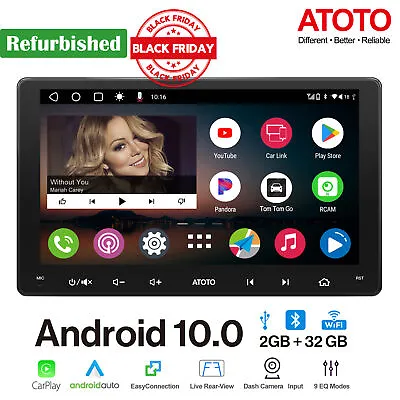 ATOTO A6 PF 7  Double 2DIN Android Car Stereo Wireless CarPlay & Android AutoBT • $109.78