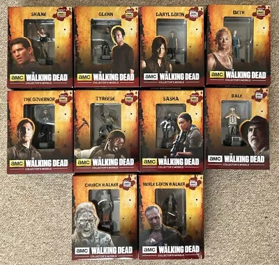 X10 AMC The Walking Dead Eaglemoss Collectors Models Inc Daryl Beth & Shane • £69.99