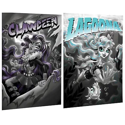 Monster High Reel Drama 8x11 Clawdeen & Lagoona Posters • $29.99