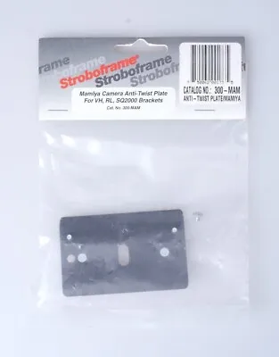 $10 • Buy Stroboframe Mamlya Camera Anti Twist Plate 300-MAM For VH, RL, SQ2000 Brackets
