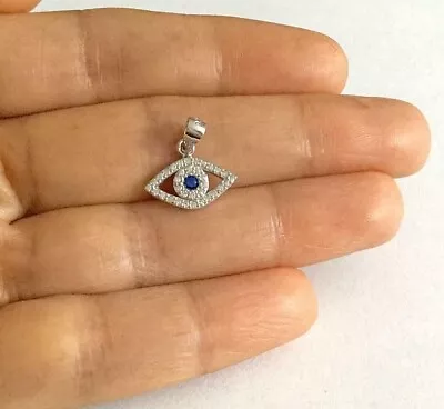 $14.99 • Buy  925 Sterling Silver Evil Eye Pendant,Evil Eye Charm / 925 Plata Dije Ojo -ESN20