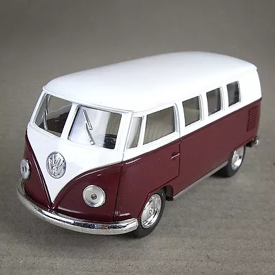 1962 Volkswagen VW Kombi Combi Van Hippy Bus Camper Die-Cast 1:32 Scale Maroon • $30