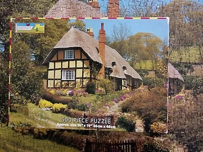  500 Piece Jigsaw Puzzle THATCHED COTTAGE  Chad Valley • £7.99