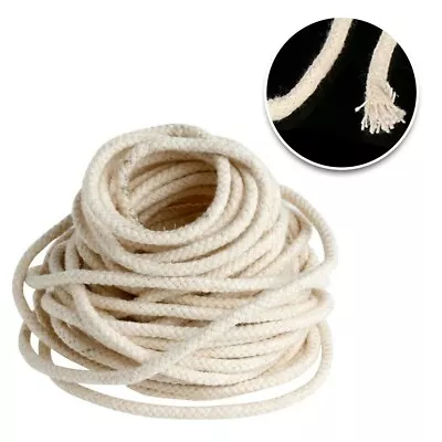 Braided Cotton Wick Burner For Oil Kerosene Alcohol Lamp Torch Wine Bottle • £3.99