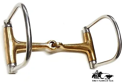 D-Ring Snaffle Bit Stainless Steel Smaller Horse 4-7/8  Copper Mouth Free Ship • $23.50