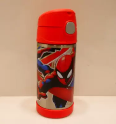 2 X Thermos Funtainer Bottle SS Hydration Bottle - Butterfly & Spiderman (355ML) • $11.99