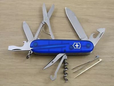 Victorinox Climber Swiss Army Knife 91mm Sapphire Blue - Very Good • $15.50