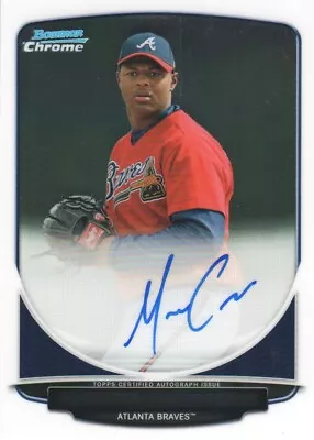 2013 Bowman Chrome Prospect Autograph Braves Baseball Card #MC Mauricio Cabrera  • $4