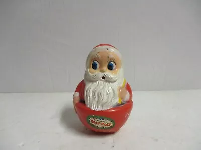 Vintage Christmas Santa Claus Musical Roly Poly Toy 1970s Original • $39.99