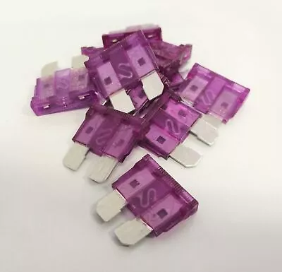 100/50/25 Pcs Purple 3 Amp ATC/ATO Blade Fuse For Car Marine Audio • $1.99