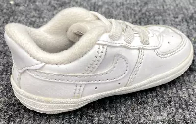 Nike Air Force 1 Baby Size 3C Crib Triple White Infant Shoes Sneakers CK2201-100 • $15