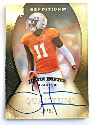 $2.99 • Buy JUSTIN HUNTER Bills Steelers 2013 AUTHENTIC AUTOGRAPH Upper Deck Renditions #/99