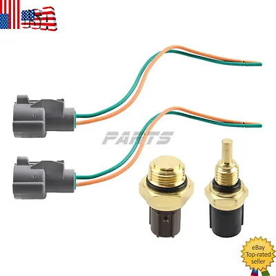 Cooling Fan Switch + Coolant Temp Sensor + Connectors For HONDA ACCORD 1995-2005 • $12.91