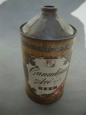 Canadian Ace Brand Beer Vintage 1950s Quart Cone TOP Can Chicago ILL Extra Pale • $174