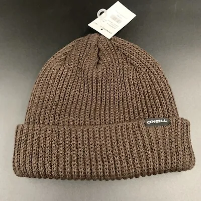 Oneill Market Beanie Brown One Size Knit Hat Cap Head Warmer • $18