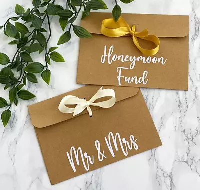 Wedding Money Envelopes Wedding Gift Envelopes Cash Envelope Honeymoon Fund • £2.50