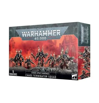 Warhammer 40K: Chaos Terminator Squad 43-19 Mini-Figures • $46.50