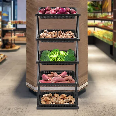 Supermarket Retail Display Rack Shelf Merchandiser Fruit Vegetable Snack Basket • $138.61