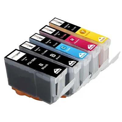 5 Ink Cartridge For Canon PGI5CLI8 Pixma IP4300 IP5300 IP7600 MP610 MP950 MX850 • £8.52