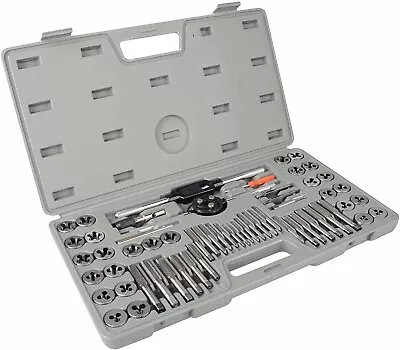 60 Pcs Metric And SAE Alloy Steel Standard Internal Tap And Die Set Rethreading  • $38.99