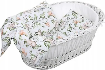 £9.99 • Buy Baby 2pc Bedding Set Fit Crib/Cradle/Moses Basket/Pushchair 70x80cm Green Glade