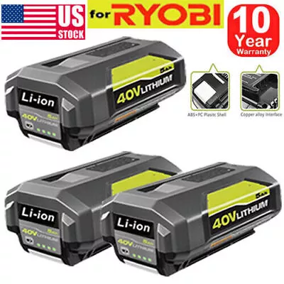 1~3Pack 40V 5.0Ah For Ryobi OP4050A Battery High Capacity OP4015 OP4026 OP40501 • $151.99