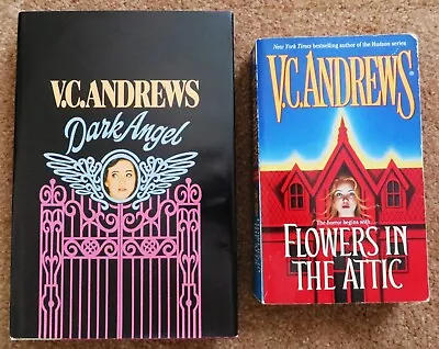 $5 • Buy V.C Andrews Books - Flowers In The Attic SB & Dark Angel HBDJ 1986 Book Club VG