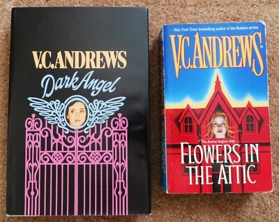 $5 • Buy V.C Andrews Books - Flowers In The Attic SB & Dark Angel HBDJ 1986 Book Club VG