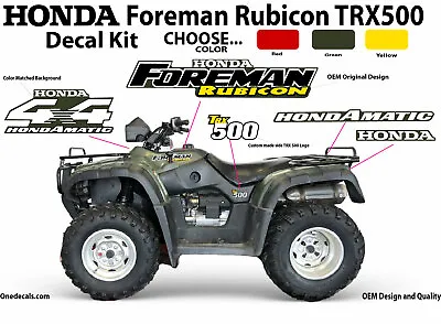 Honda Foreman Rubicon Decal Kit Sticker Graphics Emblem 2001 2002 2003 2004 OEM • $39.99