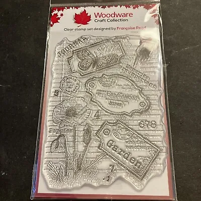 £4.50 • Buy Woodware Stamps - Label Page Mixed Media By Francoise Read - Creative Expression