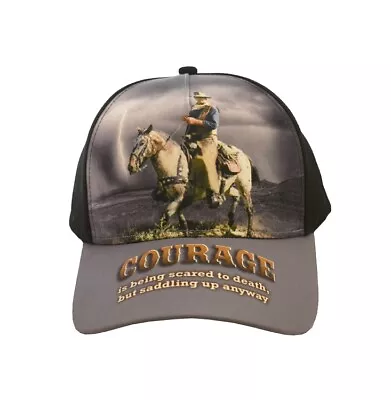 New John Wayne & Dollar Courage Baseball Hat Cap Gift Photo Cowboy Western Movie • $22.75