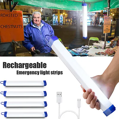 Portable LED Cabinet Light Tube Dimming USB Rechargeable Emergency Light Strips • $18.59