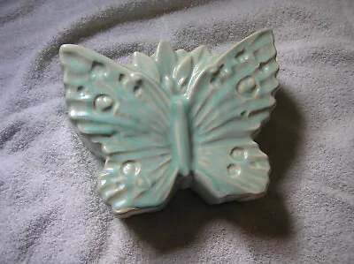 Mccoy Pottery Aqua Butterfly Planter • $85