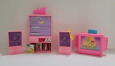 Barbie 1989 HOME ENTERTAINMENT CENTER Playset #7489 - Vintage Mattel Arcotoys • $17.98