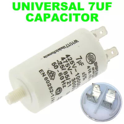 Tumble Dryer Capacitor 7UF For HOOVER VHC 68B-80 VHC 691B-80 VHC 691BS-80 • £6.95