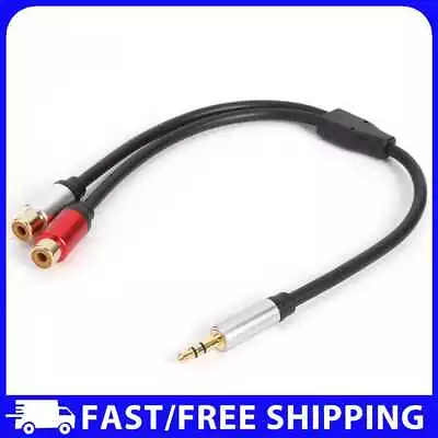 3.5mm Male Plug To Dual 2RCA Jack Cable Stereo Audio Splitter Aux Extension Wire • $10.22