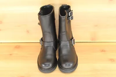 Tucker Rocky Boots Mens Black Size 7W River Road Twin Buck ENG BT  KW-2001-144 • $55