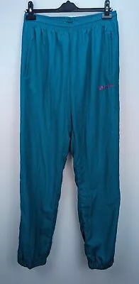 Vintage Lotto Men Tracksuit Bottoms Joggers Zip Pockets Lined Green Size XL • £17.60