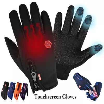 Winter Warm Gloves Touch Screen Waterproof Anti-slip For Driving Sports Cycling • $13.59