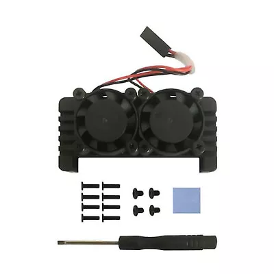 Dual Fans Open Case Aluminum Heatsink Shell Kit For Raspberry Pi Zero 2W • $21.98