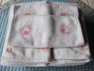 Vintage Laura Ashley Pink Rosemoor Towels 2 Sets (face/hand/bath) Made In Brazil • $35